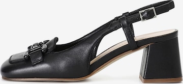 Escarpins à bride arrière CAFè NOIR en noir : devant