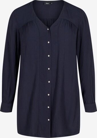 Zizzi Tunic 'Xphiline' in Blue: front