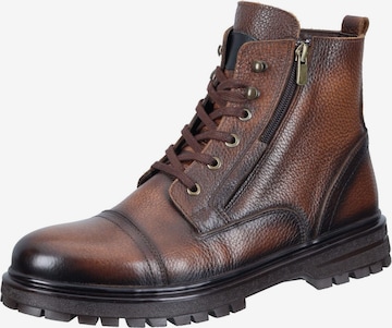 MANITU Boots in Braun: Vorderseite