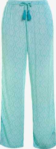 Ulla Popken Loosefit Broek in Blauw: voorkant