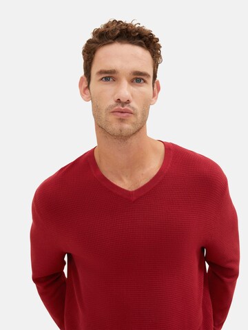 TOM TAILOR Sweter w kolorze czerwony