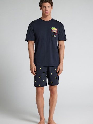 IUMAN Intimissimi Uomo Short Pajamas in Blue: front