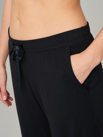 Pantalon de pyjama 'Mix & Relax' SCHIESSER en noir