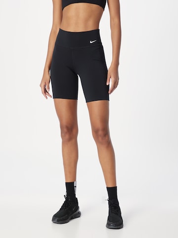 NIKE - Skinny Calças de desporto 'ONE' em preto: frente