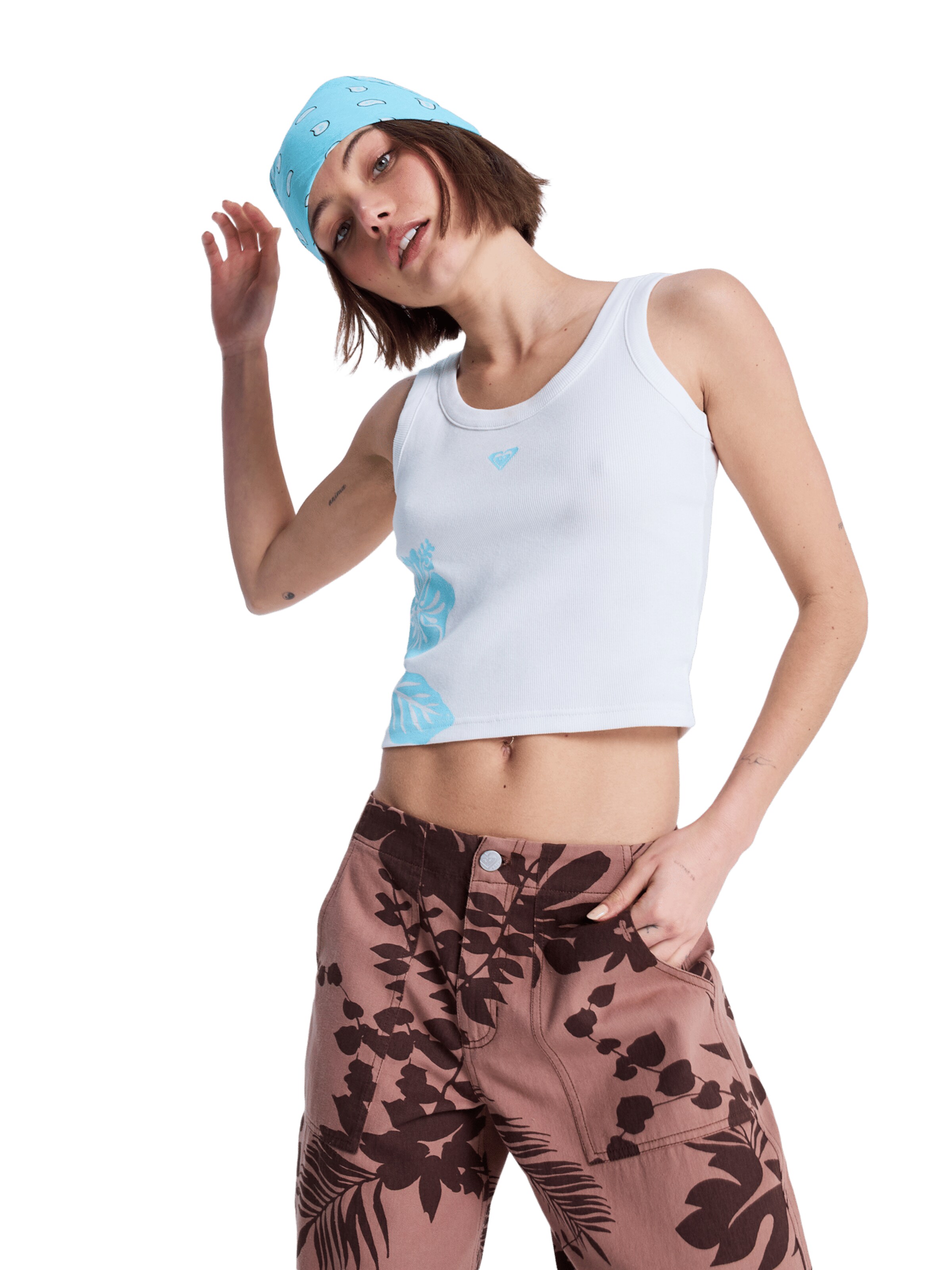 ROXY Top 'Keep It Cool' in Weiß: Vorderseite