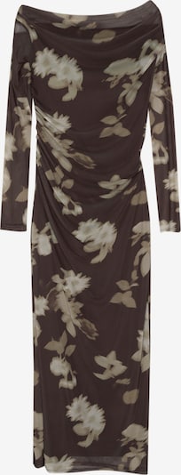 Pull&Bear Mekko värissä beige / tummabeige / tummanruskea, Tuotenäkymä