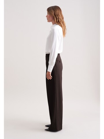 Wide Leg Pantalon à plis 'September Drop 252' SEIDENSTICKER en marron