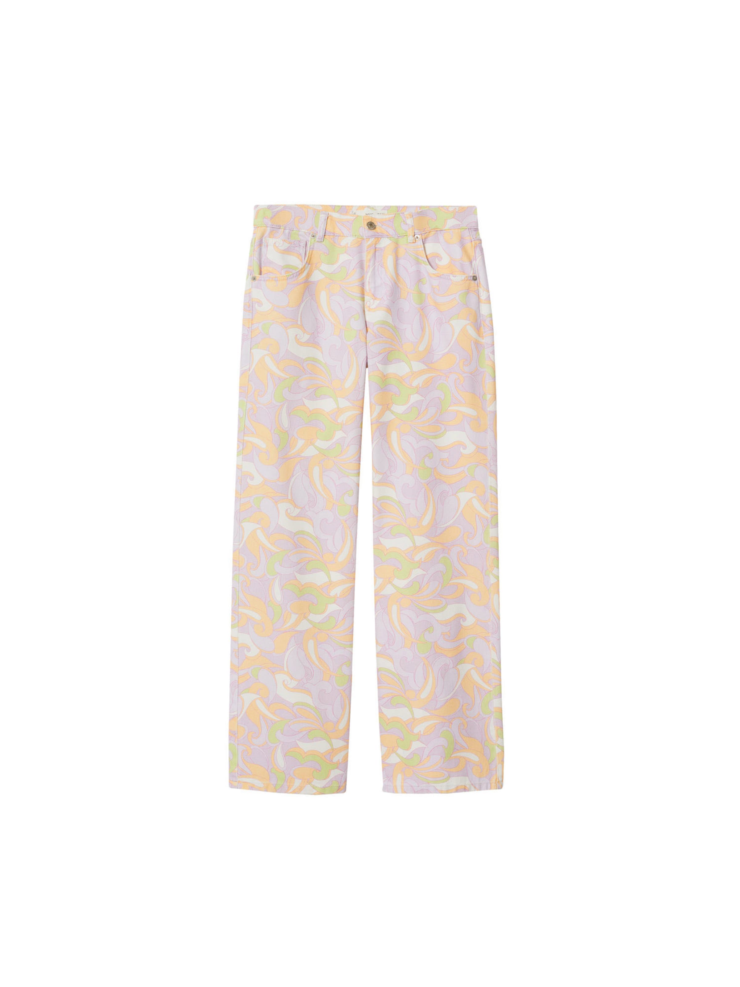 MANGO Loosefit Farkut värissä lila: etupuoli