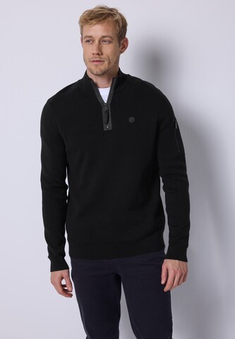 Street One MEN Sweater in Black: front