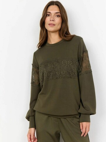 Felpa 'Banu 201' di Soyaconcept in verde: frontale