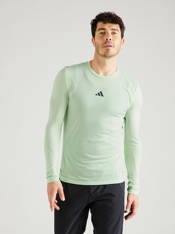 ADIDAS PERFORMANCE Functioneel shirt 'Workout' in Groen: voorkant