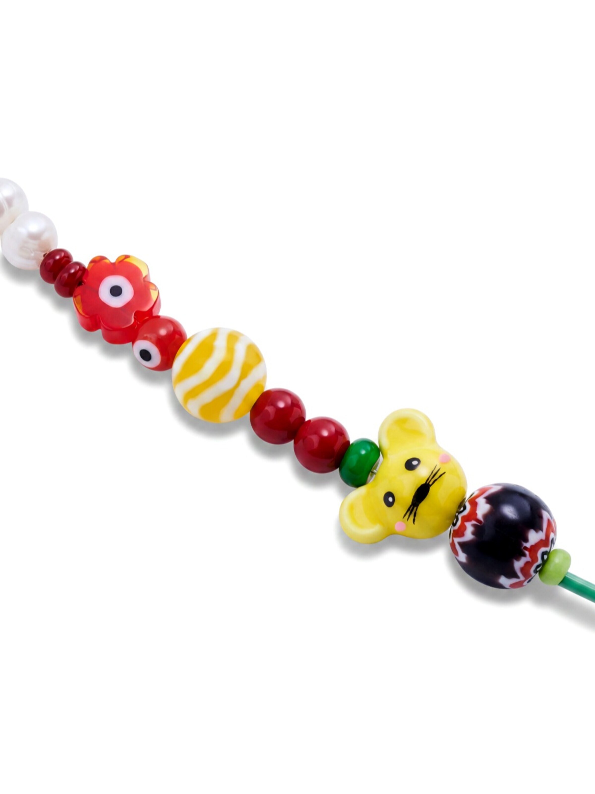 Otsu Kette 'Pearlmania'‌‌‌ in Gelb