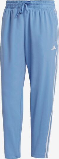 Sportinės kelnės 'Aeroready Made4 3-Stripes Tapered' iš ADIDAS PERFORMANCE, spalva – šviesiai mėlyna, Prekių apžvalga