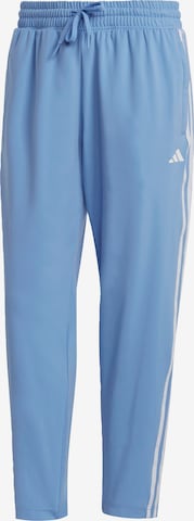 ADIDAS PERFORMANCE Regular Sportbroek 'Aeroready Made4 3-Stripes Tapered' in Blauw: voorkant