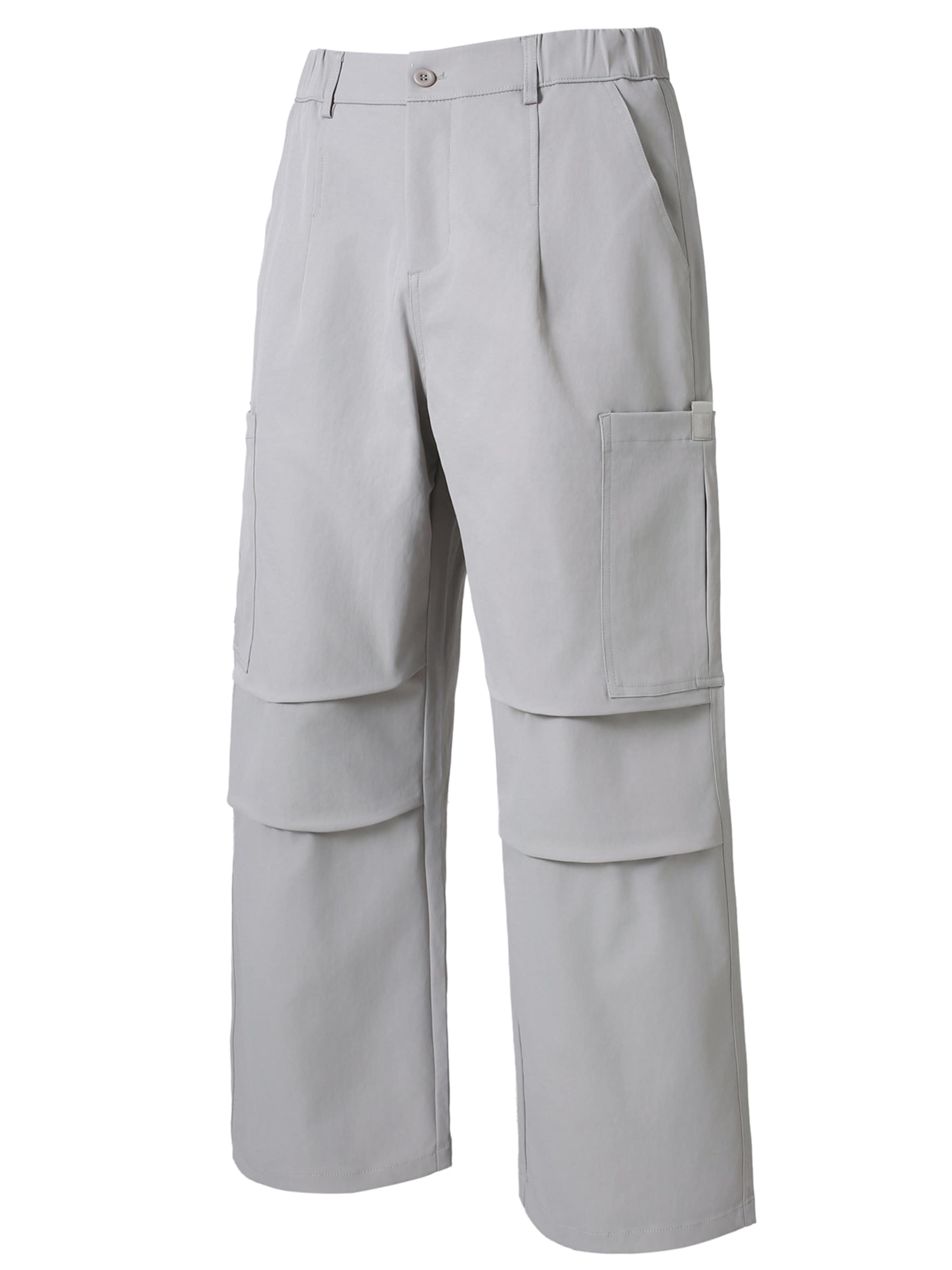 YOUTHUP Loosefit Cargohose 'JUNGSCHNITT'‌‌‌‌‌‌ in Grau