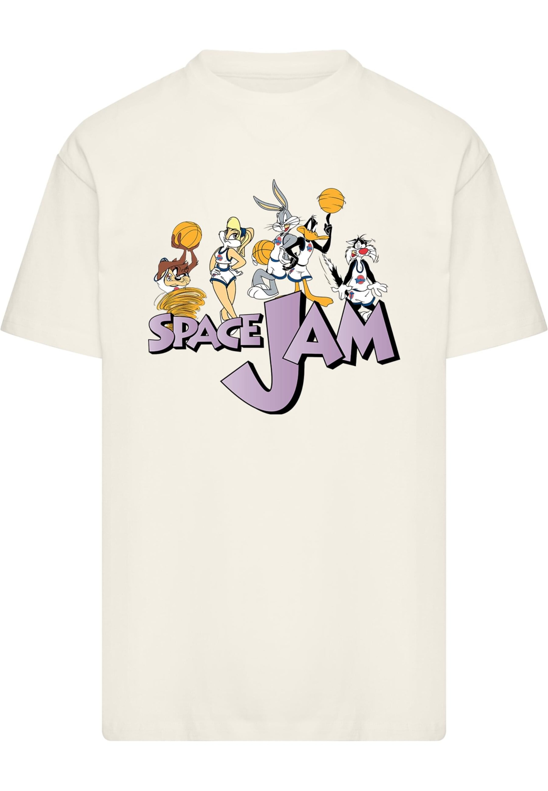 Merchcode Shirt 'Space Jam Group' in Beige: front