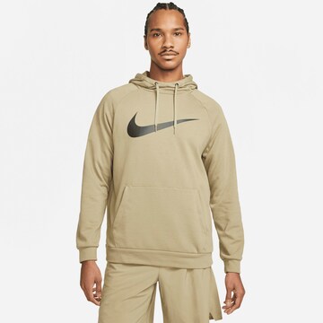 NIKE Athletic Sweatshirt in Green: front