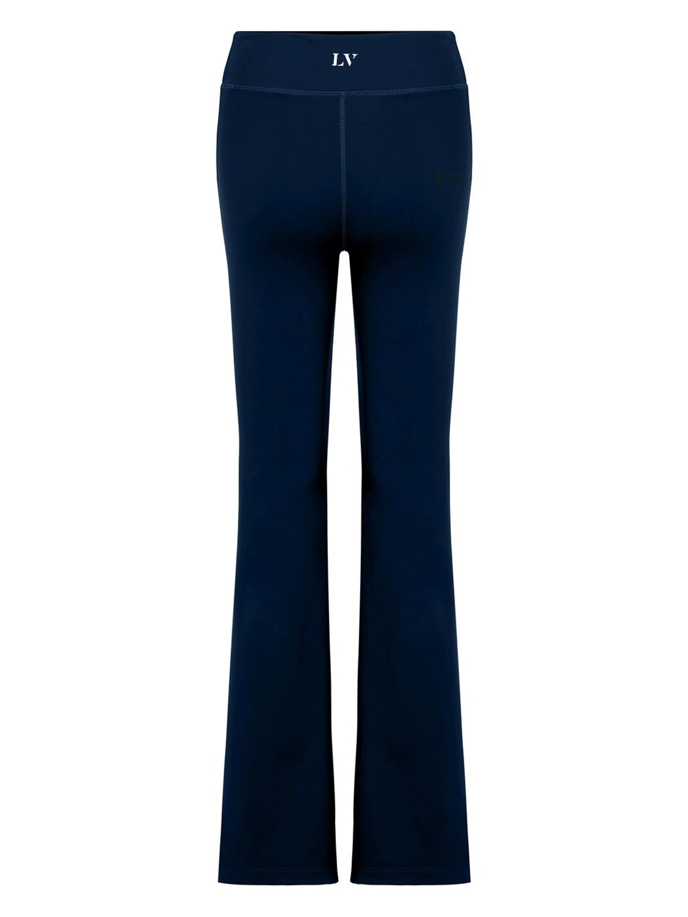 La V Flared Sports trousers 'Flared sportlegging Fleur' in Blue