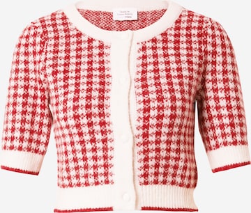 Daahls by Emma Roberts exclusively for ABOUT YOU Knit cardigan 'Heidi' in Red: front
