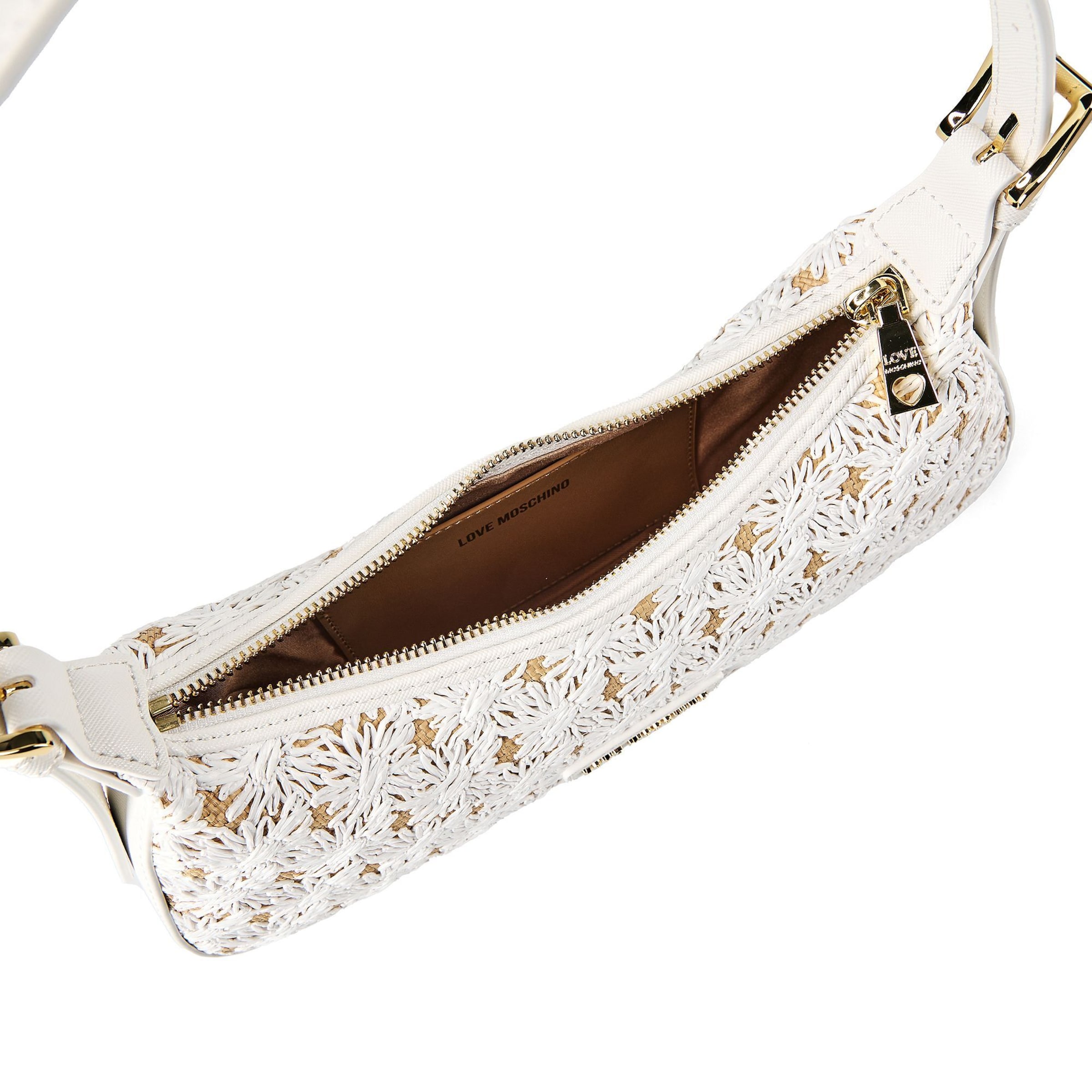 Sac bandoulière 'Smart' Love Moschino en blanc