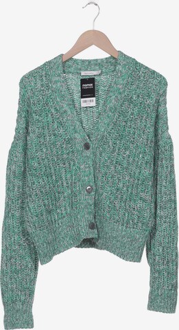 hessnatur Sweater & Cardigan in XS in Green: front