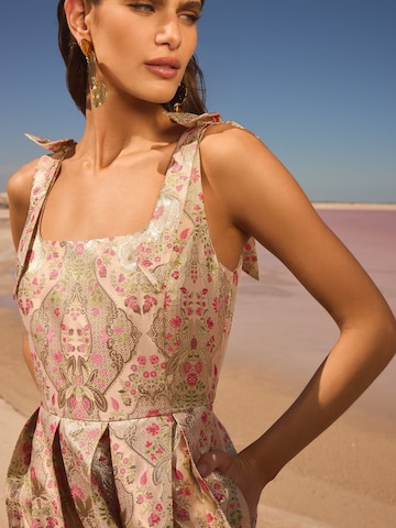 Robe de cocktail 'V&A' love & roses en beige