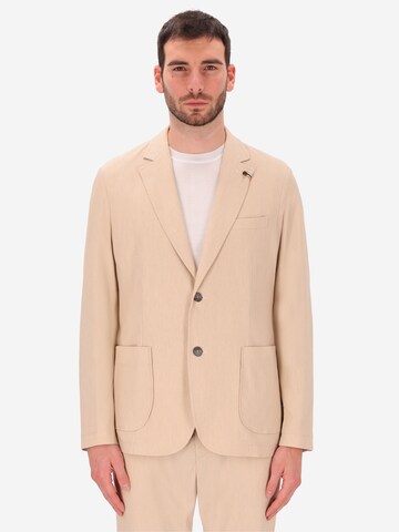 Distretto12 Regular Fit Sakko 'Saul' in Beige: Vorderseite