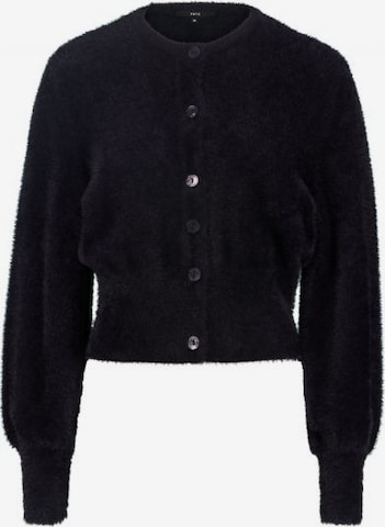 zero Strickjacke mit Knopfleiste in Schwarz: predná strana