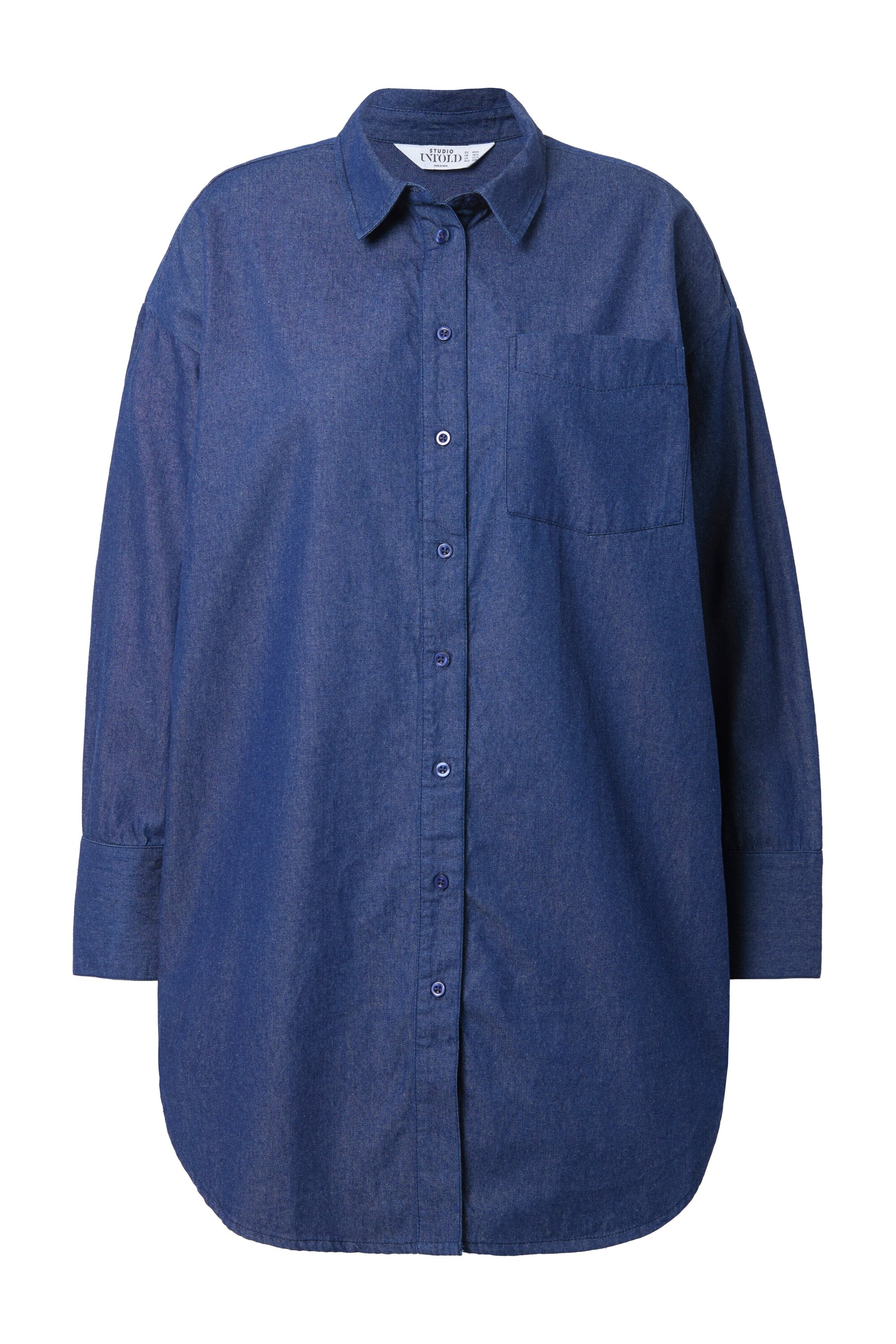 Chemisier Studio Untold en bleu : devant