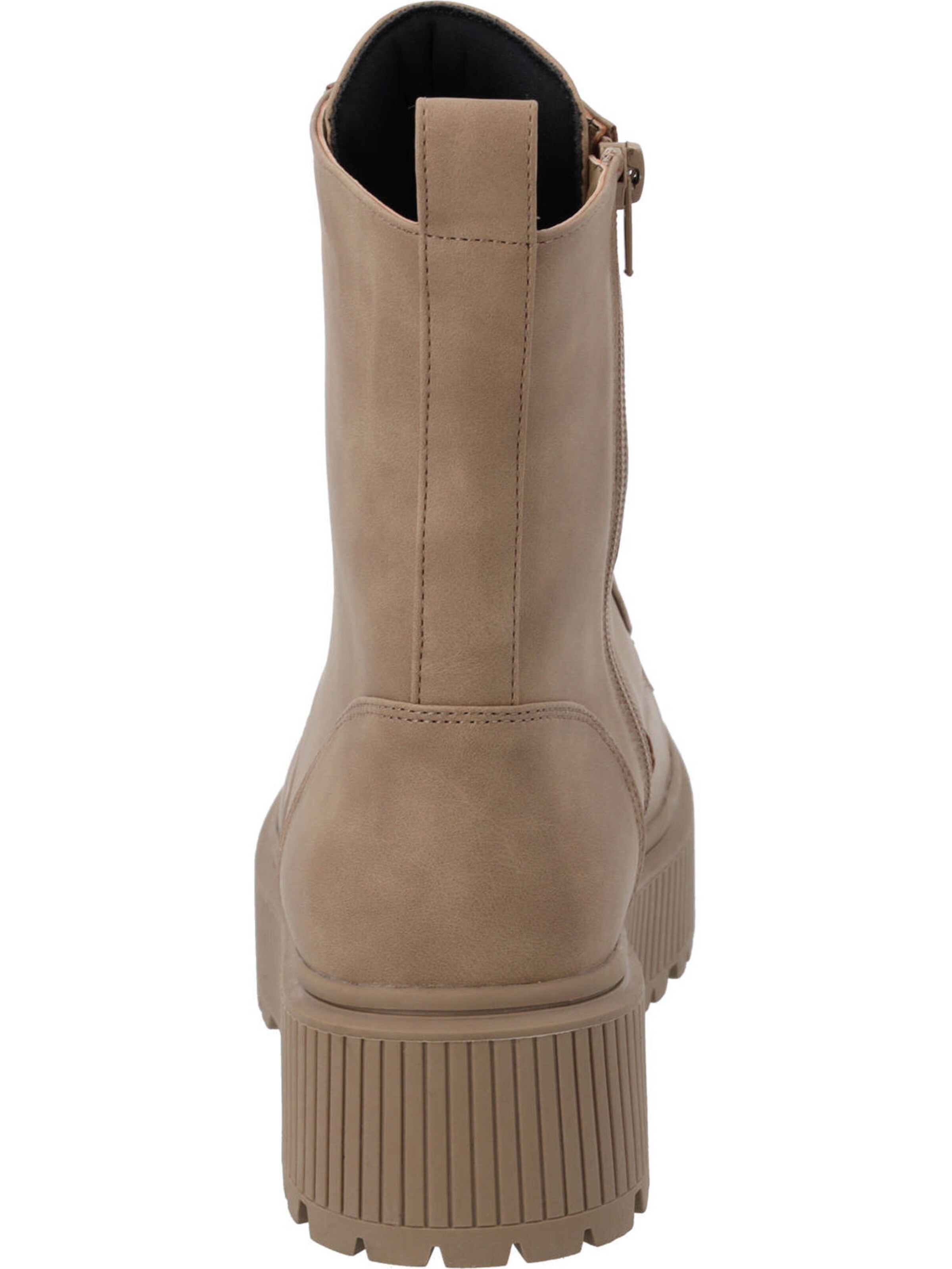 Palado Lace-up bootie in Beige