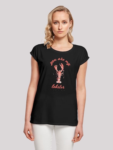 F4NT4STIC T-Shirt 'Lobster Chest' in Schwarz: Vorderseite
