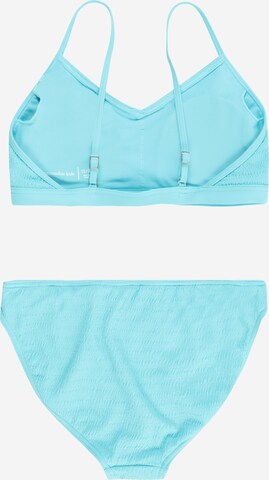Abercrombie & Fitch Bustier Bikini in Blauw