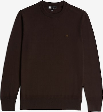 Pull-over 'Premium core' G-STAR en marron : devant