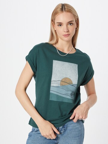 recolution Shirt 'Cayenne Sunset' in Green: front