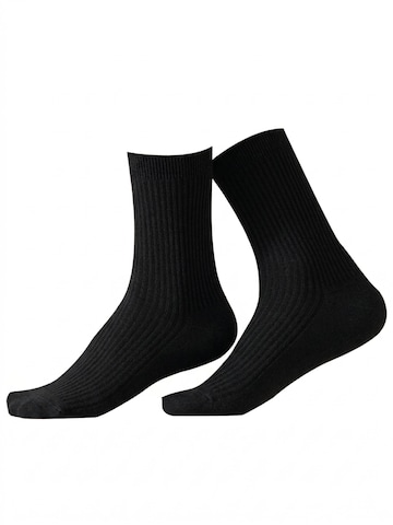 Millo Socken 'Cosy Steps'‌‌‌ in Schwarz: Vorderseite