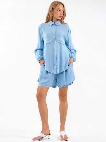 Abito da casa di MSN Collection in blu: frontale