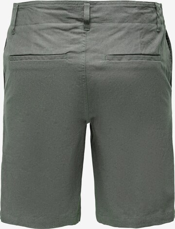 Only & Sons Regular Chino Pants 'Elliot' in Grey