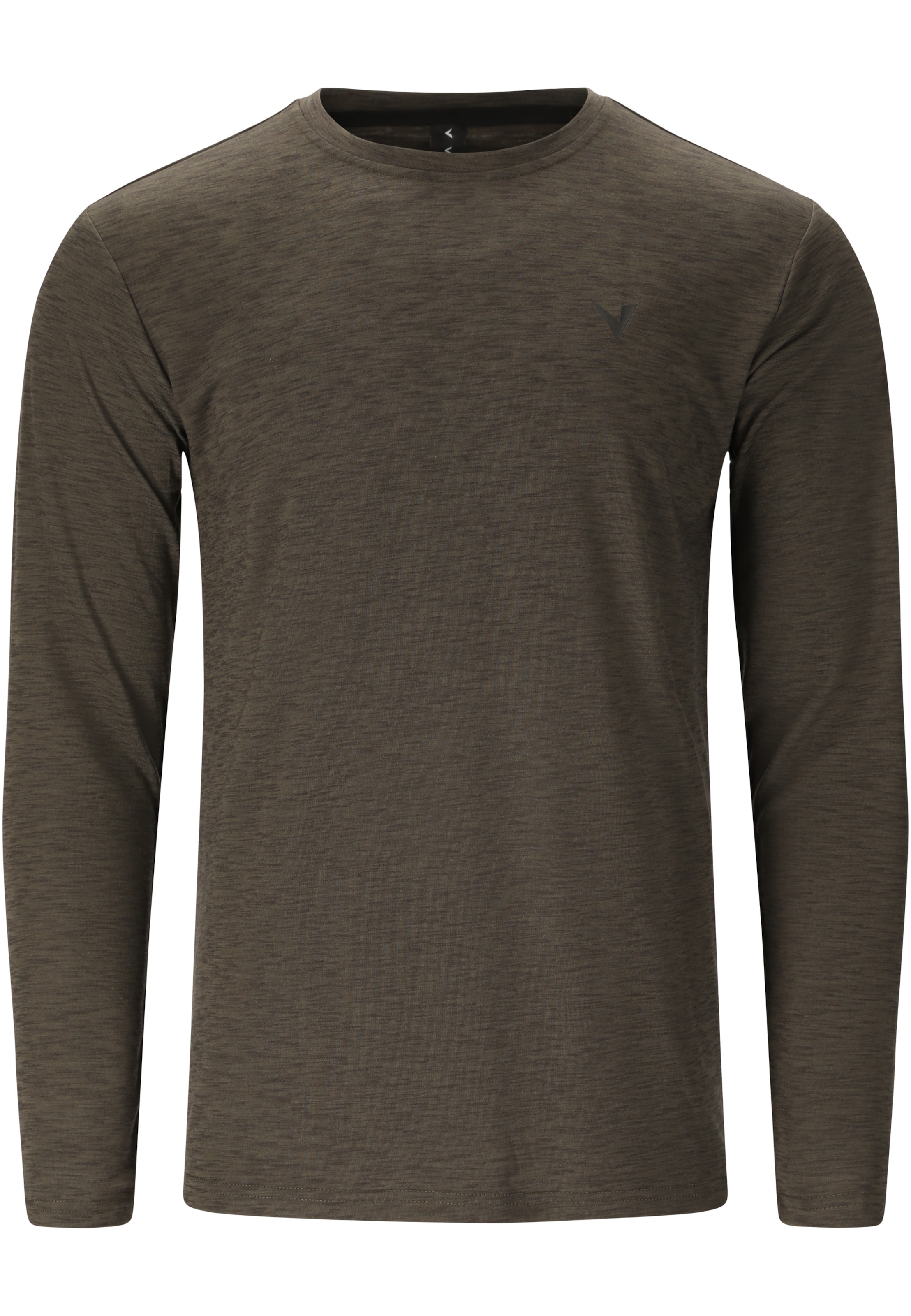 Virtus Langarmshirt 'Jokers V4' in Braun: Vorderseite