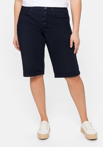 SHEEGO Regular Pants in Blue: front