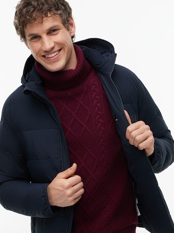 TOMMY HILFIGER Prehodna jakna | modra barva