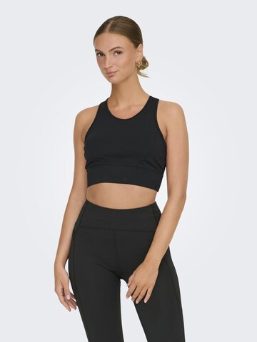 Bustino Reggiseno sportivo di ONLY PLAY in nero: frontale