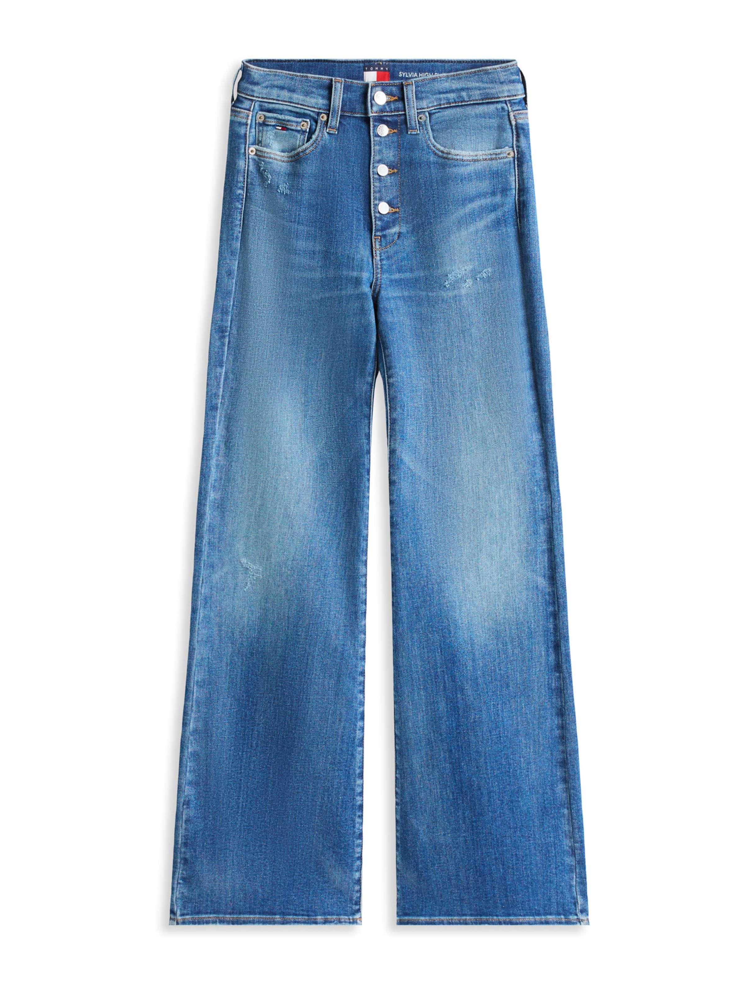 Tommy Jeans Kavbojke 'SYLVIA' | moder denim barva, Prikaz izdelka