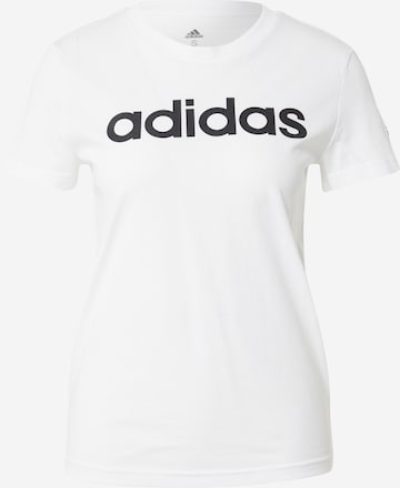 ADIDAS SPORTSWEAR T-Shirt 'Essentials  Logo' in Weiß: predná strana