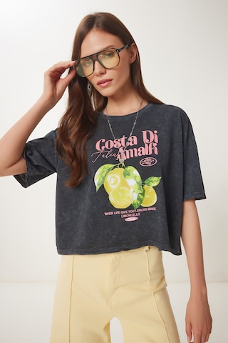 T-shirt Happiness İstanbul en gris : devant