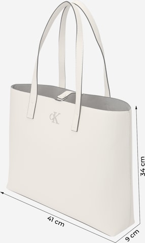 Calvin Klein Jeans Torba shopper w kolorze beżowy