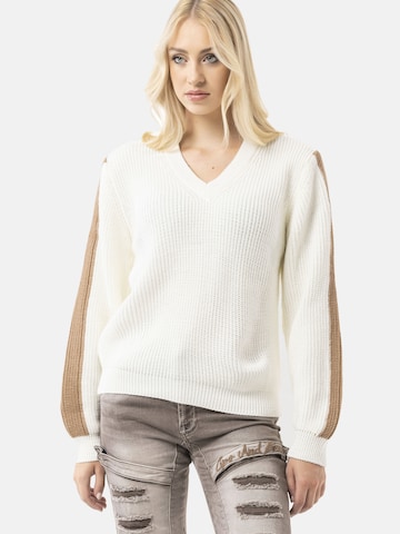 Pull-over CIPO & BAXX en blanc
