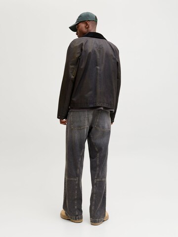 Wide Leg Jean 'JJIDAVE ONYX' JACK & JONES en noir