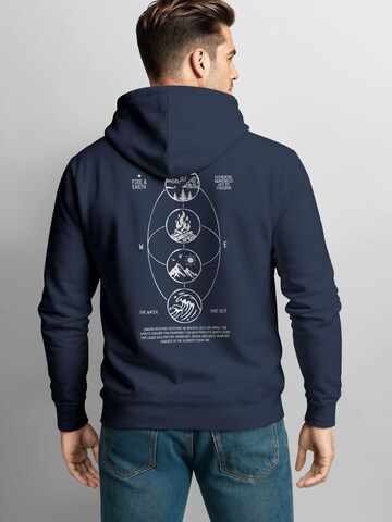 Neverless Sweatshirt 'Elemental Awareness' in Blue