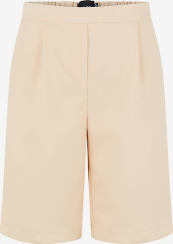 PIECES Pleat-Front Pants 'Vagna' in Orange: front