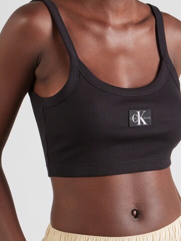 Calvin Klein Jeans Regular Top in Schwarz